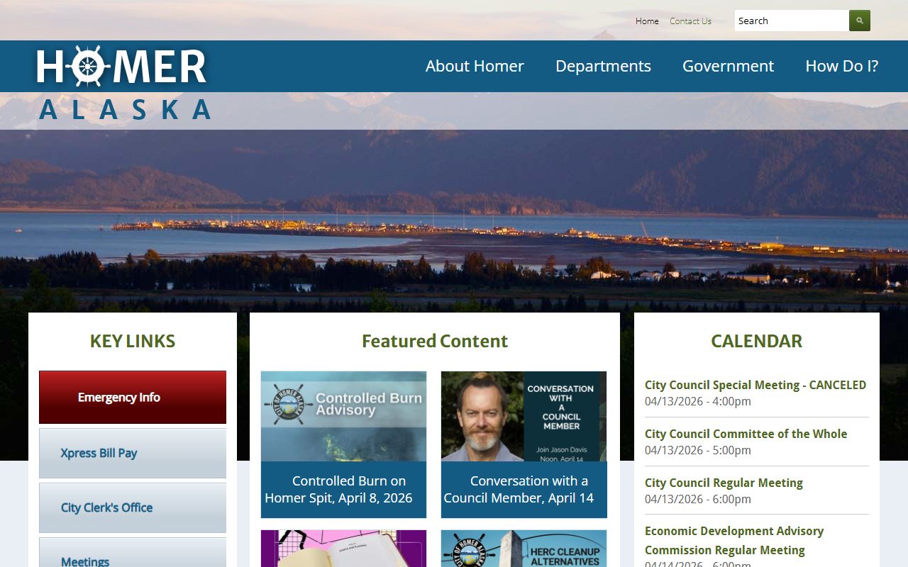 Homer Alaska public records City of Homer official website
