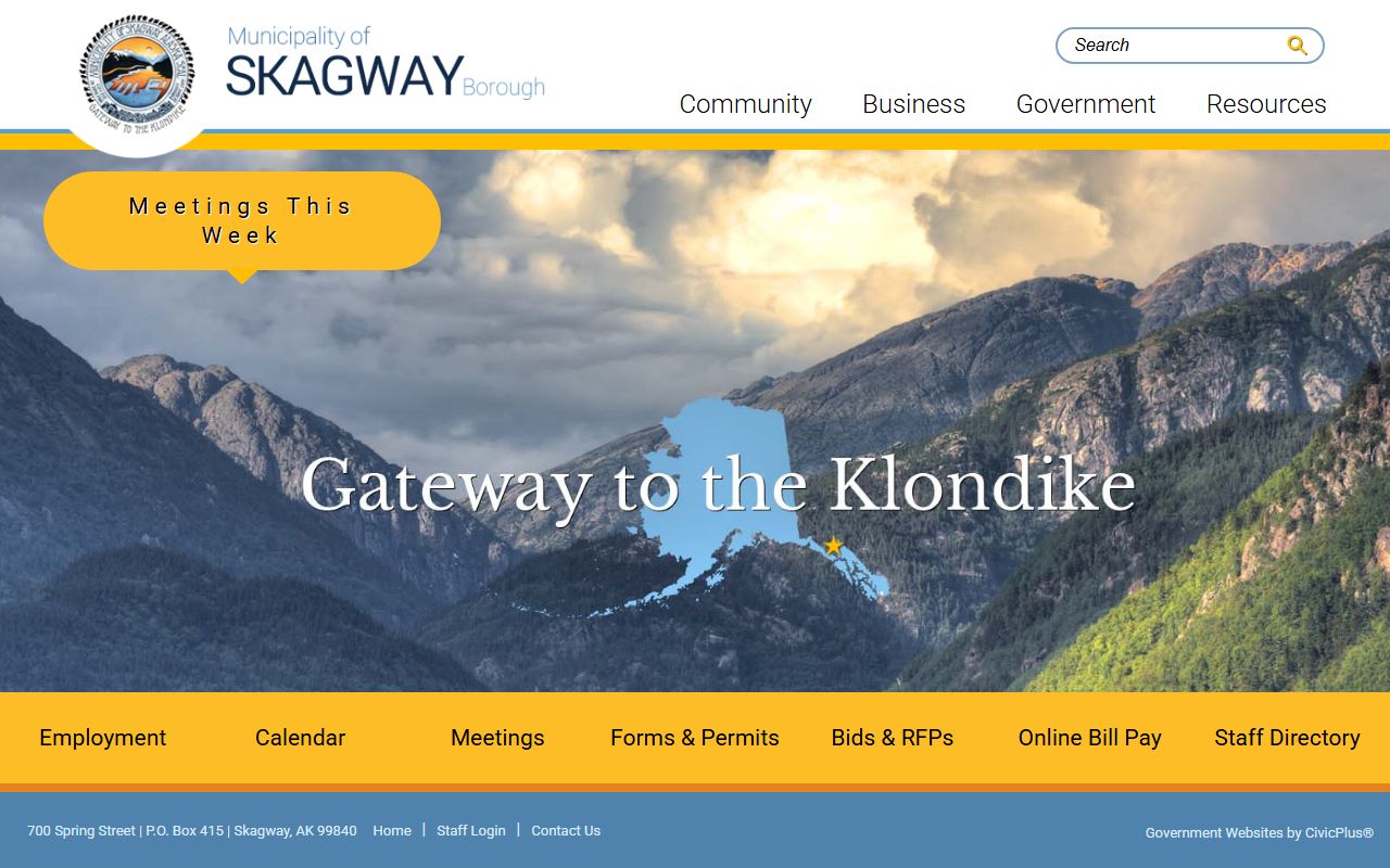 Skagway municipality public records official website